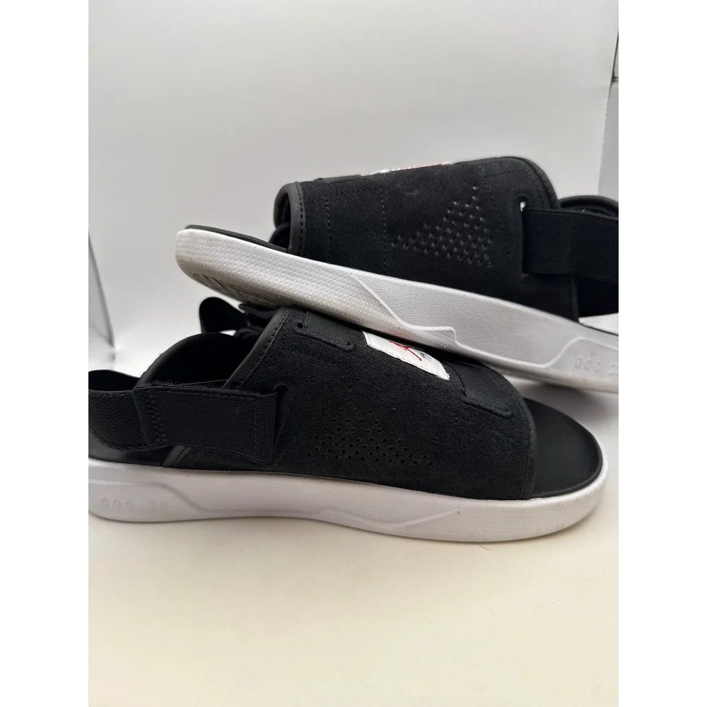 Jordan LS Slide Black White University Red DO6379-061 Mens Size 9 Sandals
